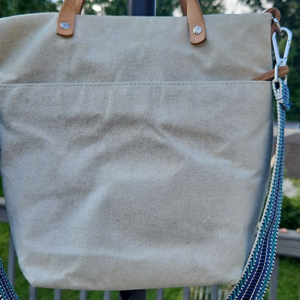 Bella Vita Embroidered Medium Messenger Bag - Picture 5 of 12